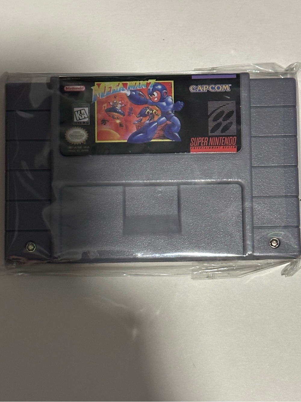 Mega Man 7 Super Nintendo SNES Game Cartridge - Gray